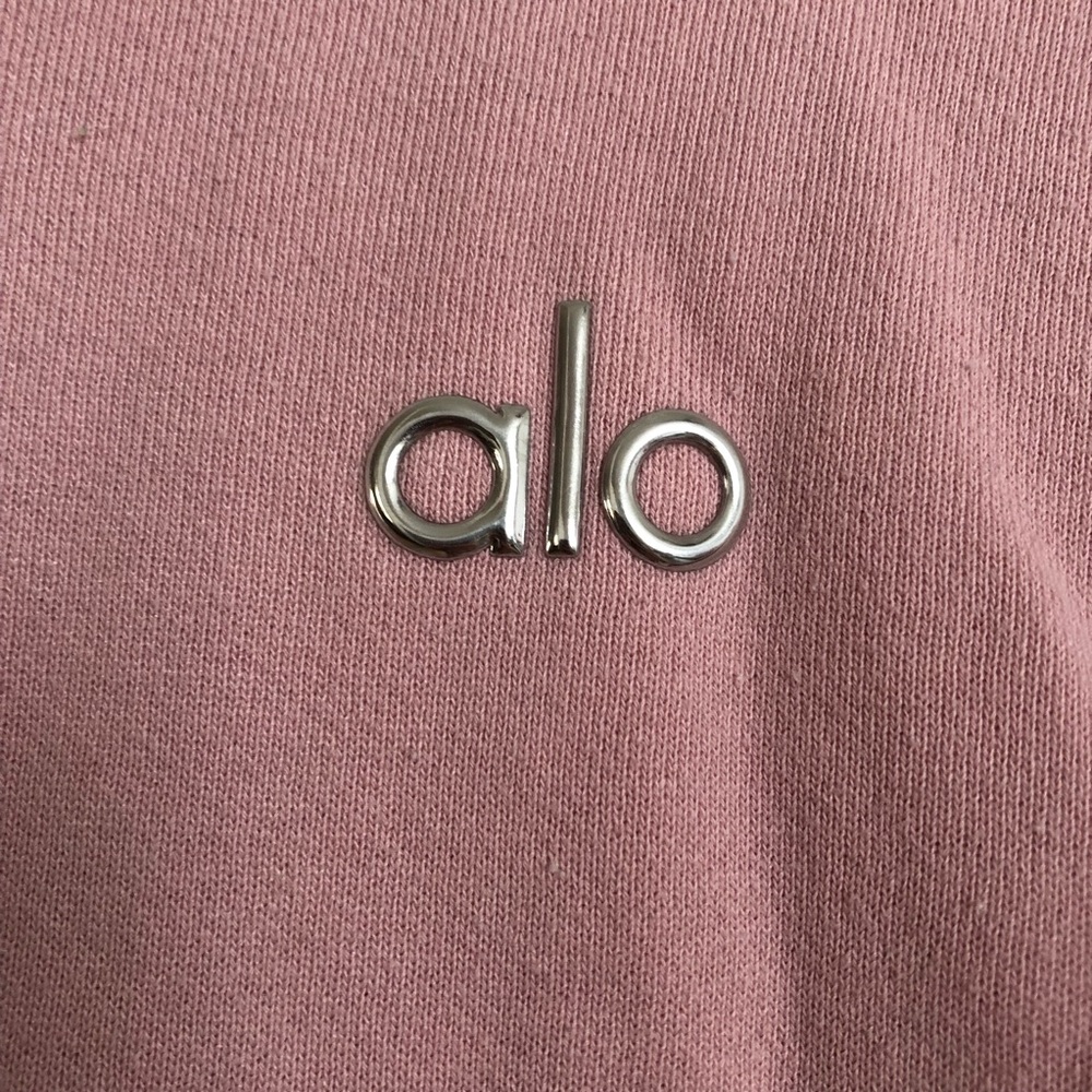 Alo Yoga Accolade Crew Neck Pullover Ballet Pink S - Picture 6 of 10